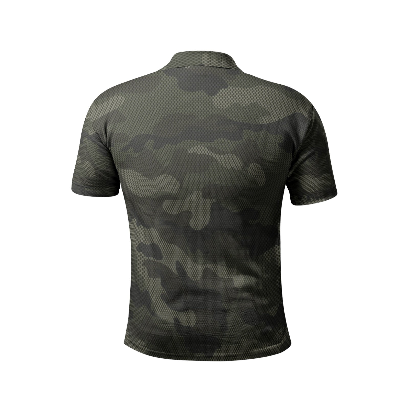 Brown Camo Golf Shirt | Digital Dotted