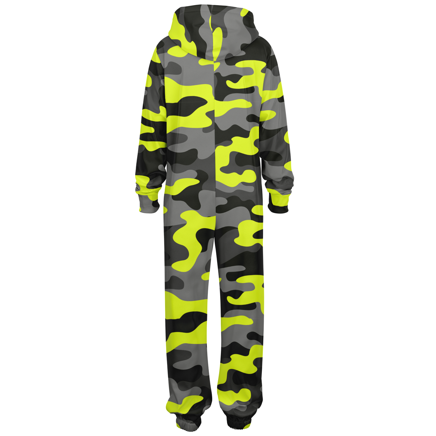 Camo Jumpsuit | Yellow, Black, and Gray Camouflage