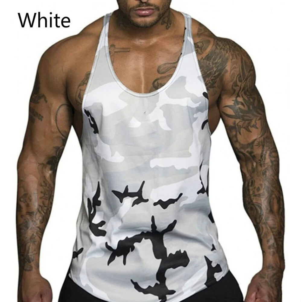 Bodybuilding Camo Sleeveless Tank Top