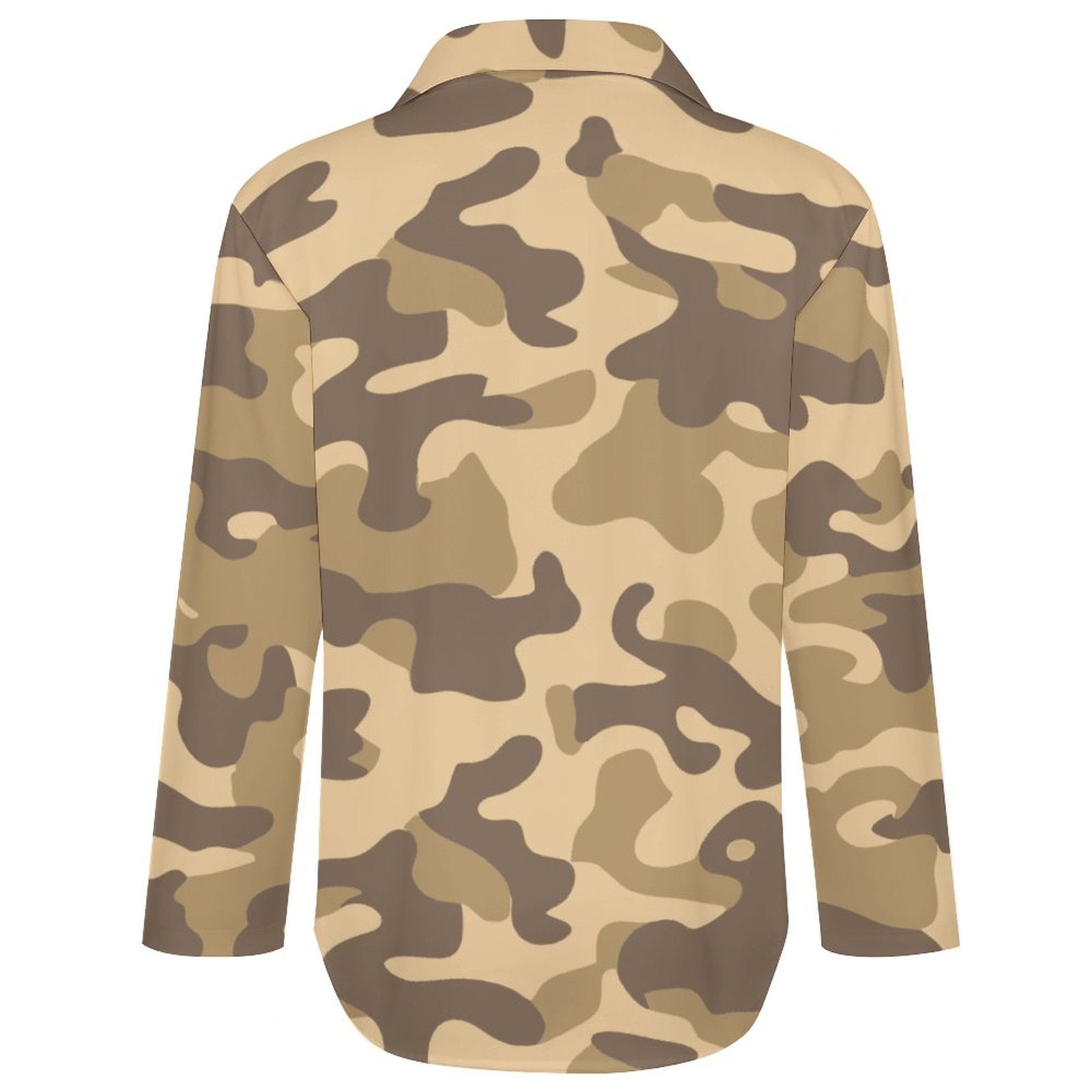 Women's Button-Up Camo Shirt | Khaki Camouflage