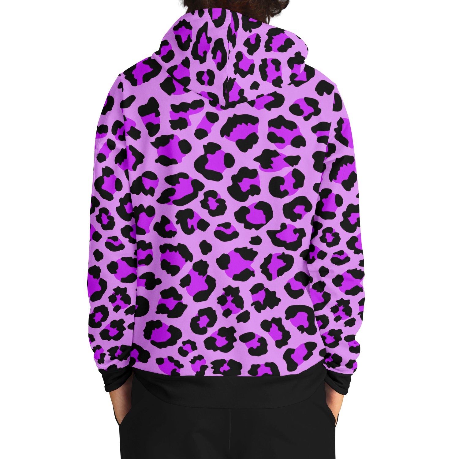 Leopard Hoodie | Purple, Blue and Black