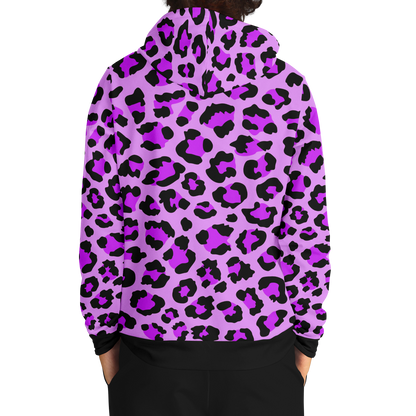 Leopard Hoodie | Purple, Blue and Black