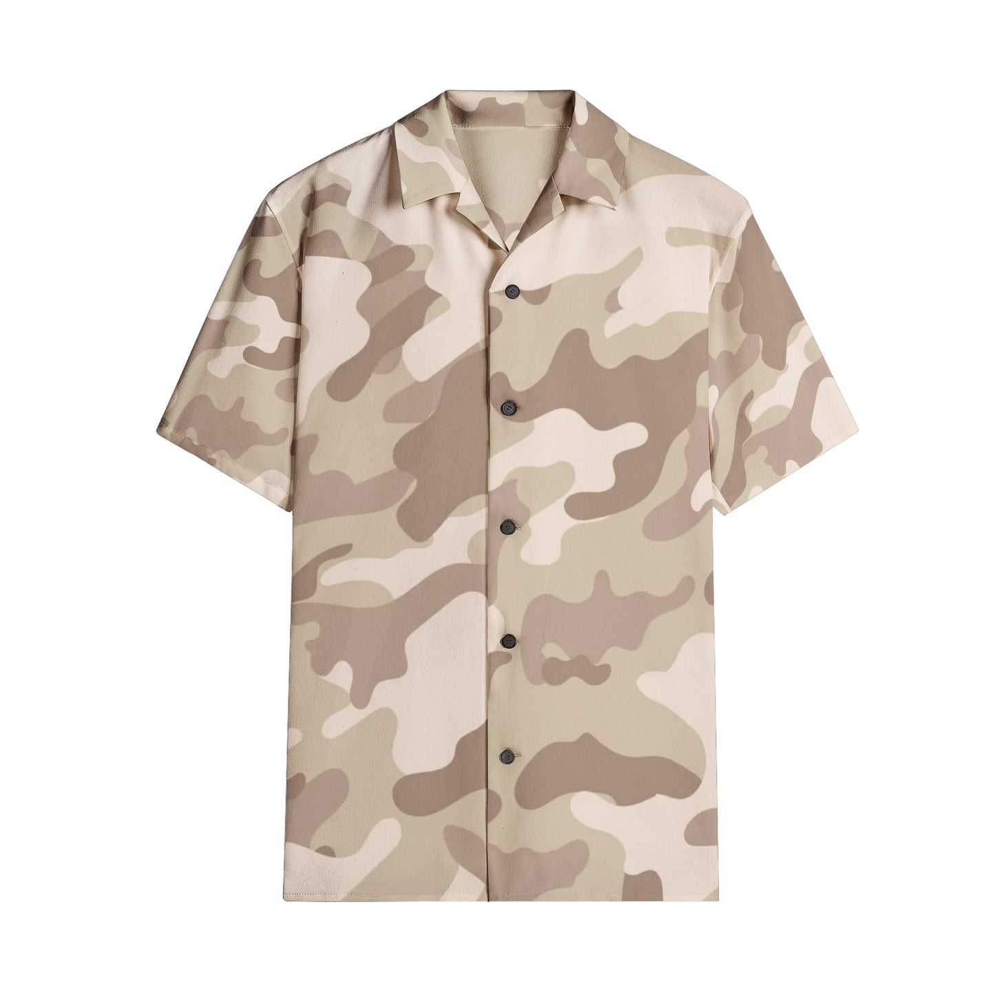 Cotton Camo Shirt For Men | Desert Brown Short-Sleeve