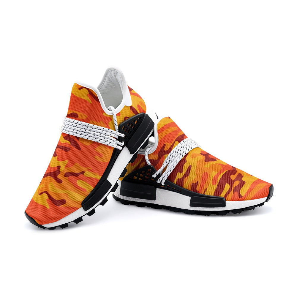 Lightweight Camo Sneakers | Orange and Red Camouflage