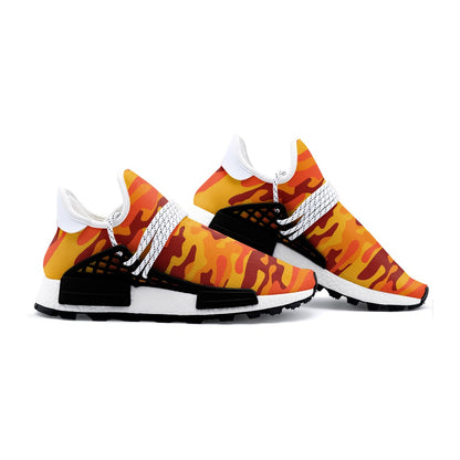 Lightweight Camo Sneakers | Orange and Red Camouflage