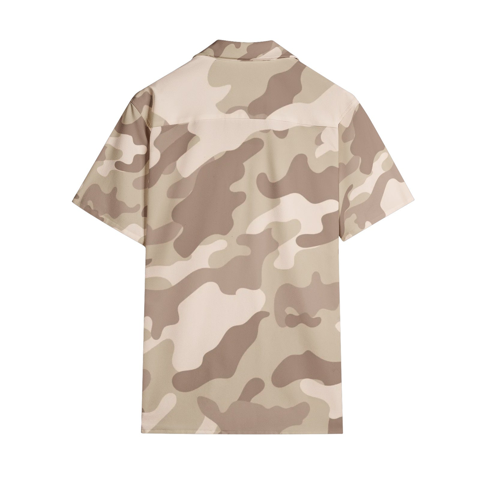 Cotton Camo Shirt For Men | Desert Brown Short-Sleeve