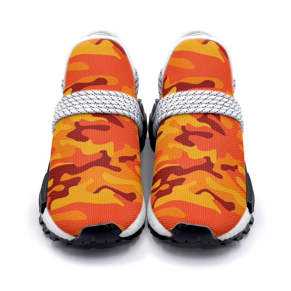 Lightweight Camo Sneakers | Orange and Red Camouflage