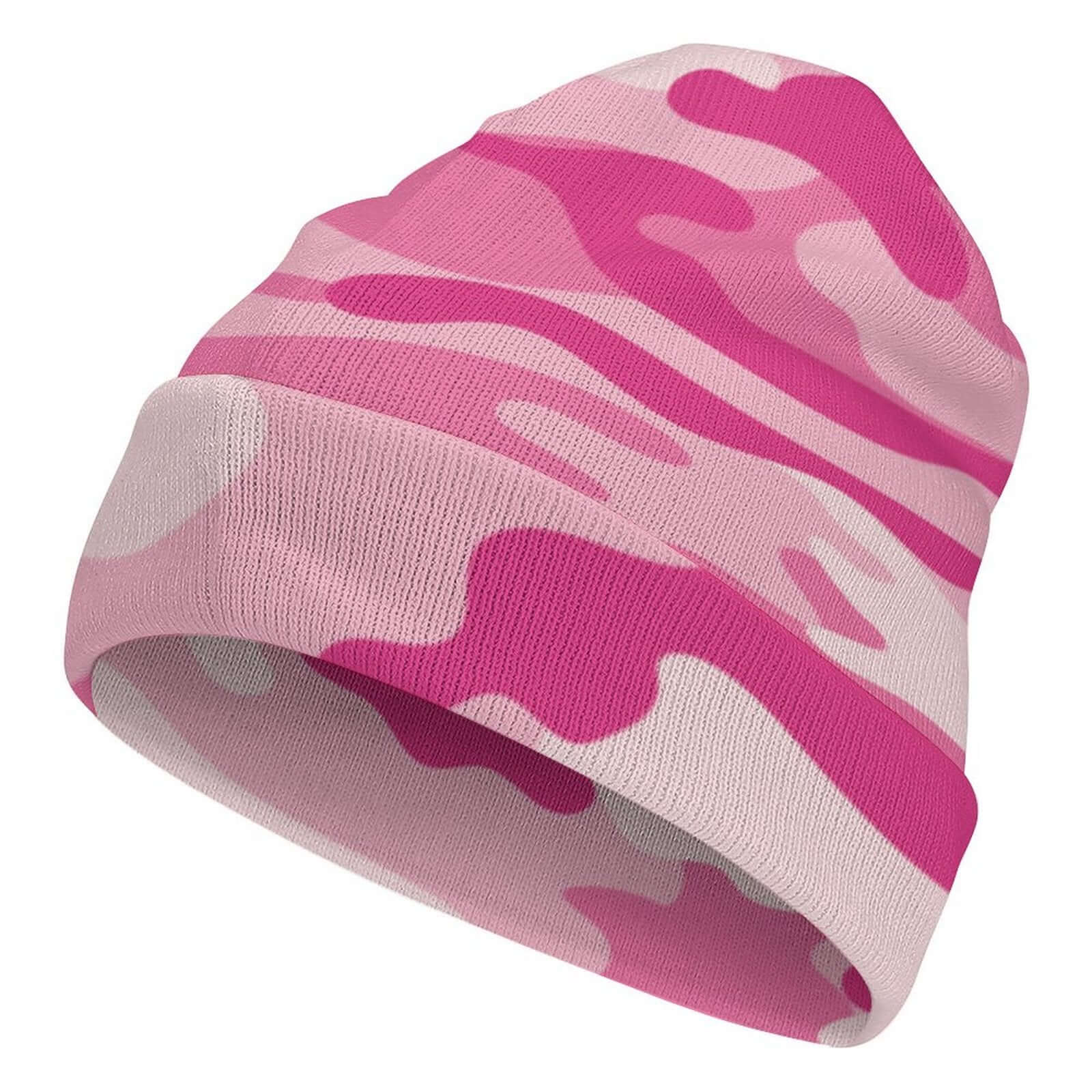 Camo Beanie | Lavender Pink Camouflage