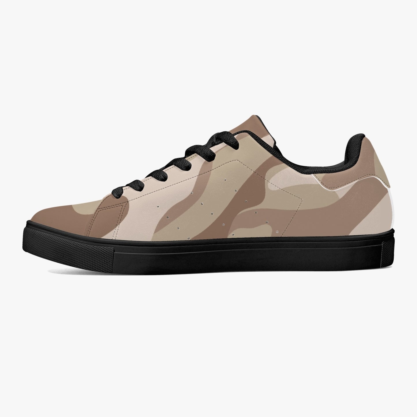 Camo Sneakers | Classic Low-Top Leather | Desert Brown