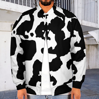 Men's Camo Jacket | Black & White Cow Camouflage