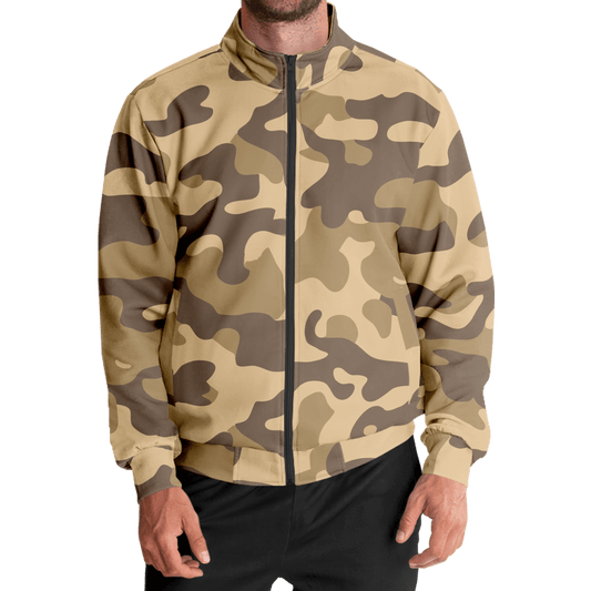 Camo Track Jacket | Khaki Camouflage