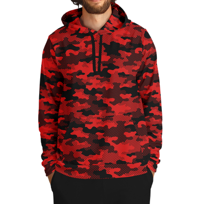 Red Camo Hoodie | Pixel Camouflage