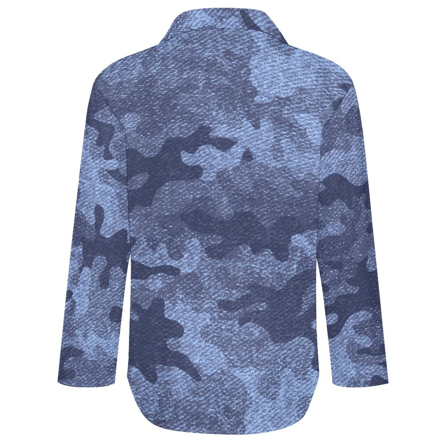 Women's Button-Up Camo Shirt | Denim Blue Tones