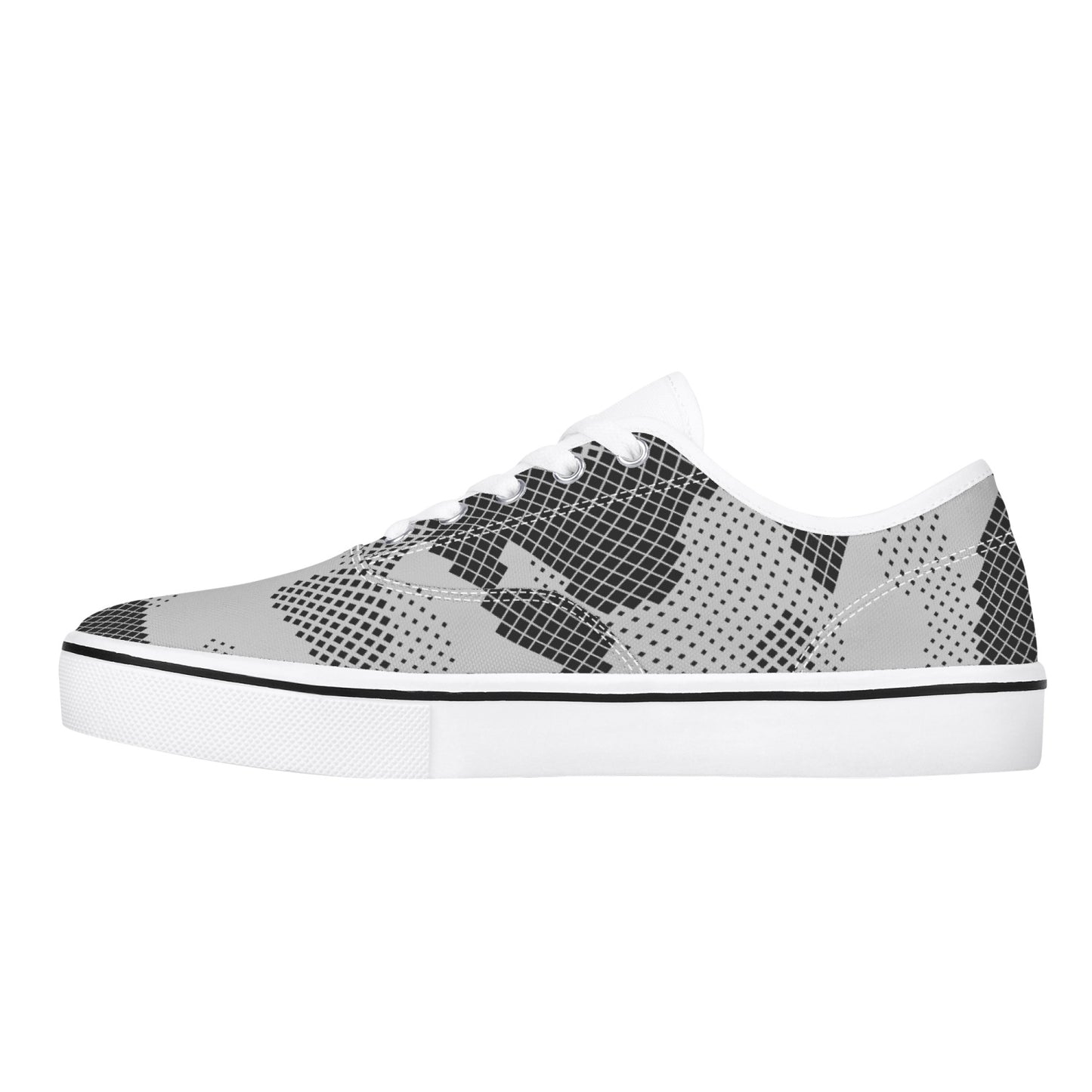 Camo Skate Shoes | Digital Gray Camouflage