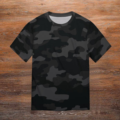 Camo Shirt | Black Camouflage T