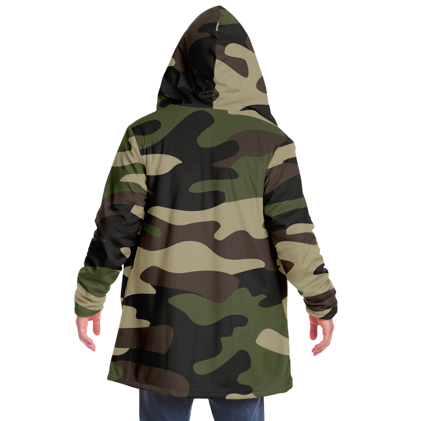 Camo Cloak | Classic Green Camouflage | Microfleece