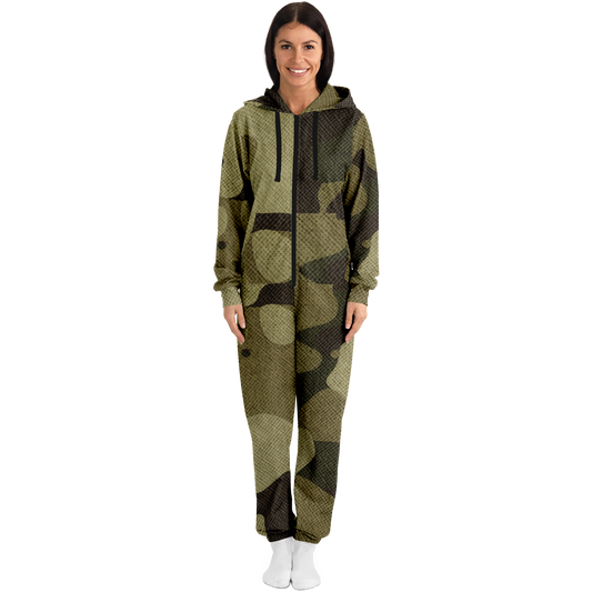 Camo Onesie | Green Fabric Camouflage