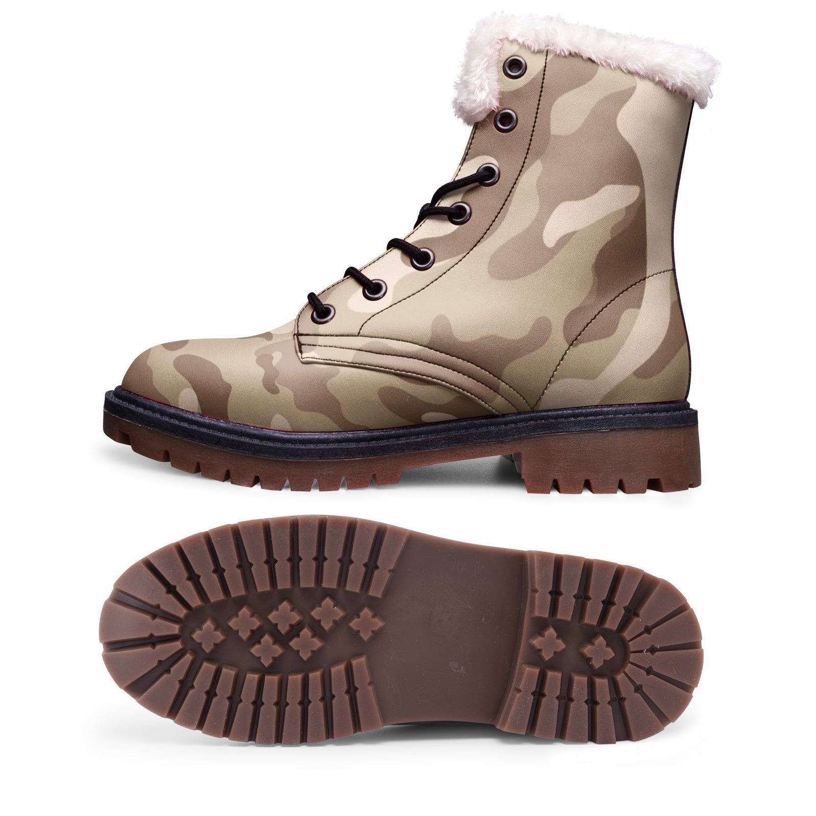 Snow Camo Boots | Desert Brown Camouflage