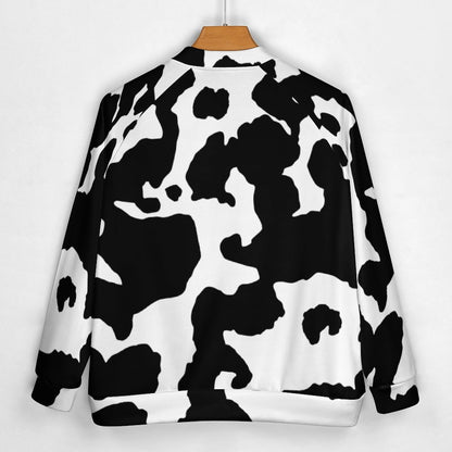 Men's Camo Jacket | Black & White Cow Camouflage