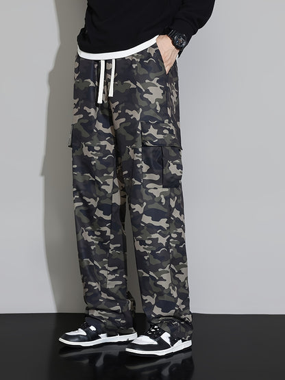 Camo Cargo Pants for Men | Available in Green or Grey