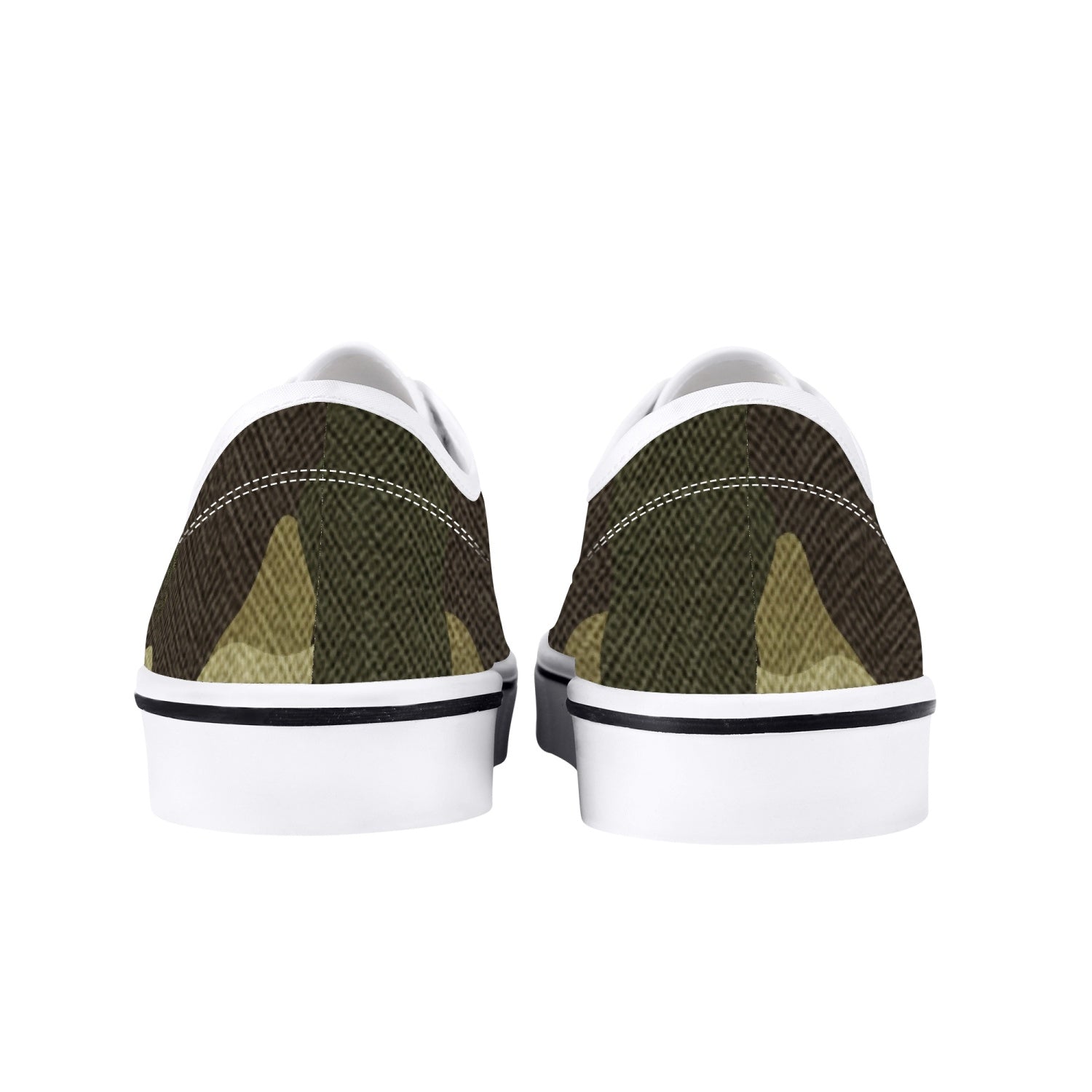 Camo Skate Shoes | Green Fabric Camouflage