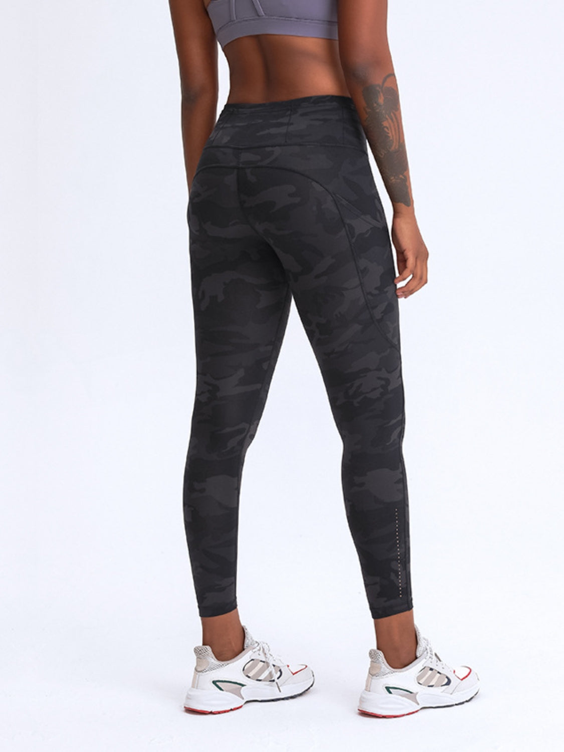 Millennia Wide Waistband Camo Leggings with Pockets