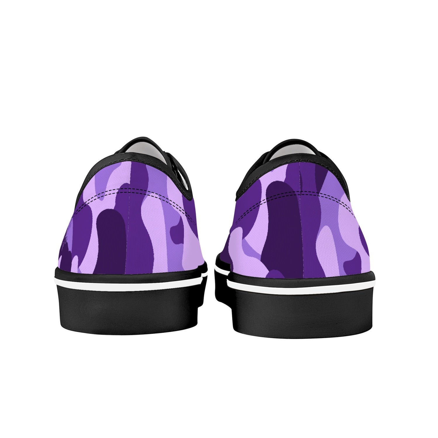 Camo Skate Shoes | Purple, Blue, and Mauve Camouflage