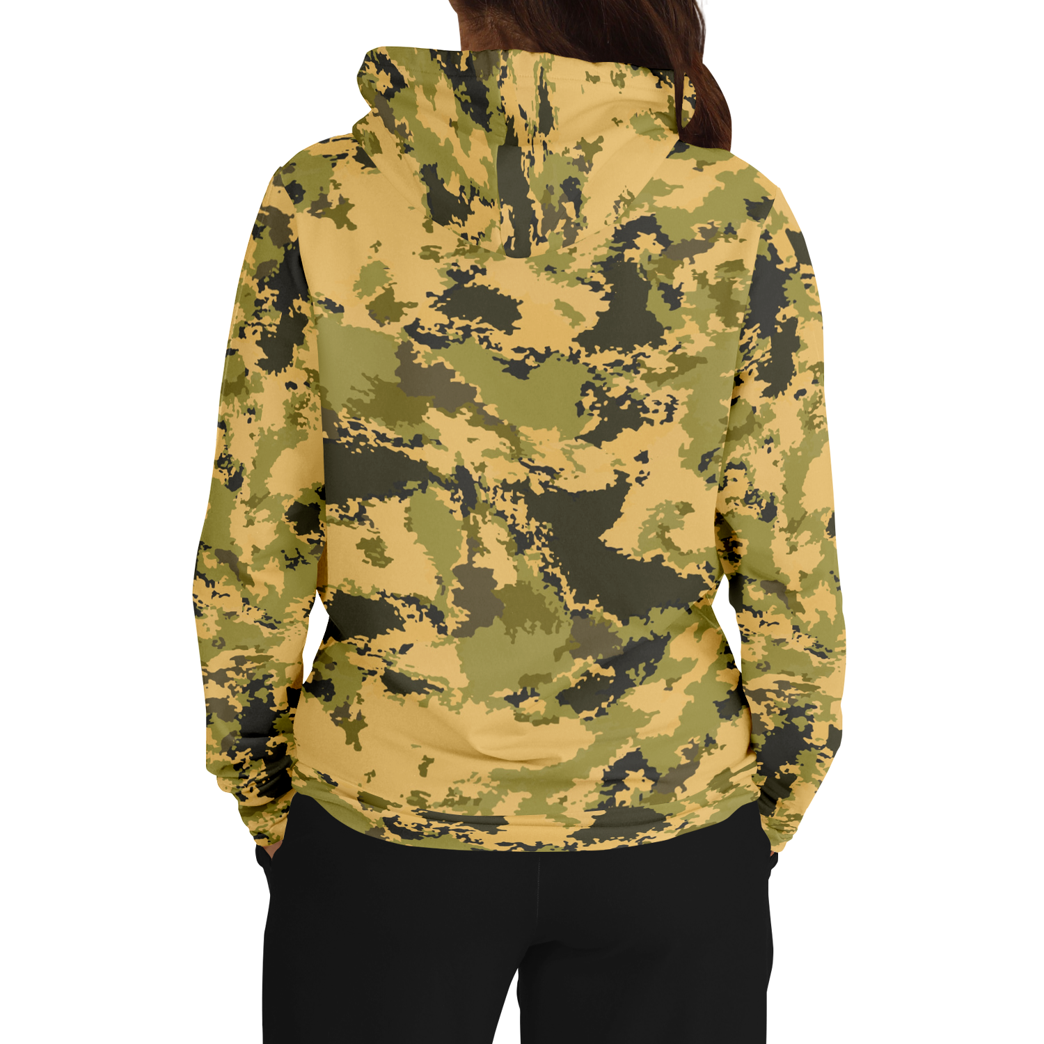 Green Camo Hoodie | Watercolor Desert Camouflage