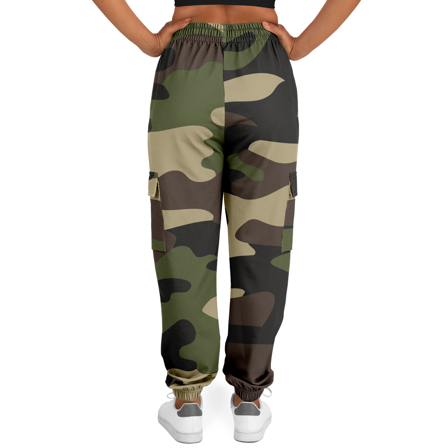 Camo Cargo Pants | Unisex | Classic Green Camouflage