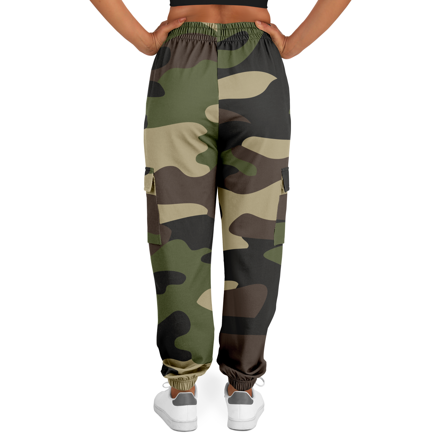 Camo Cargo Pants | Unisex | Classic Green Camouflage