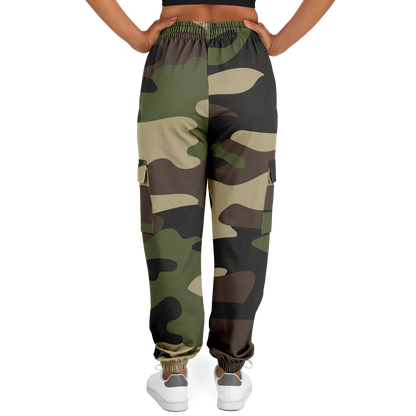 Camo Cargo Pants | Unisex | Classic Green Camouflage