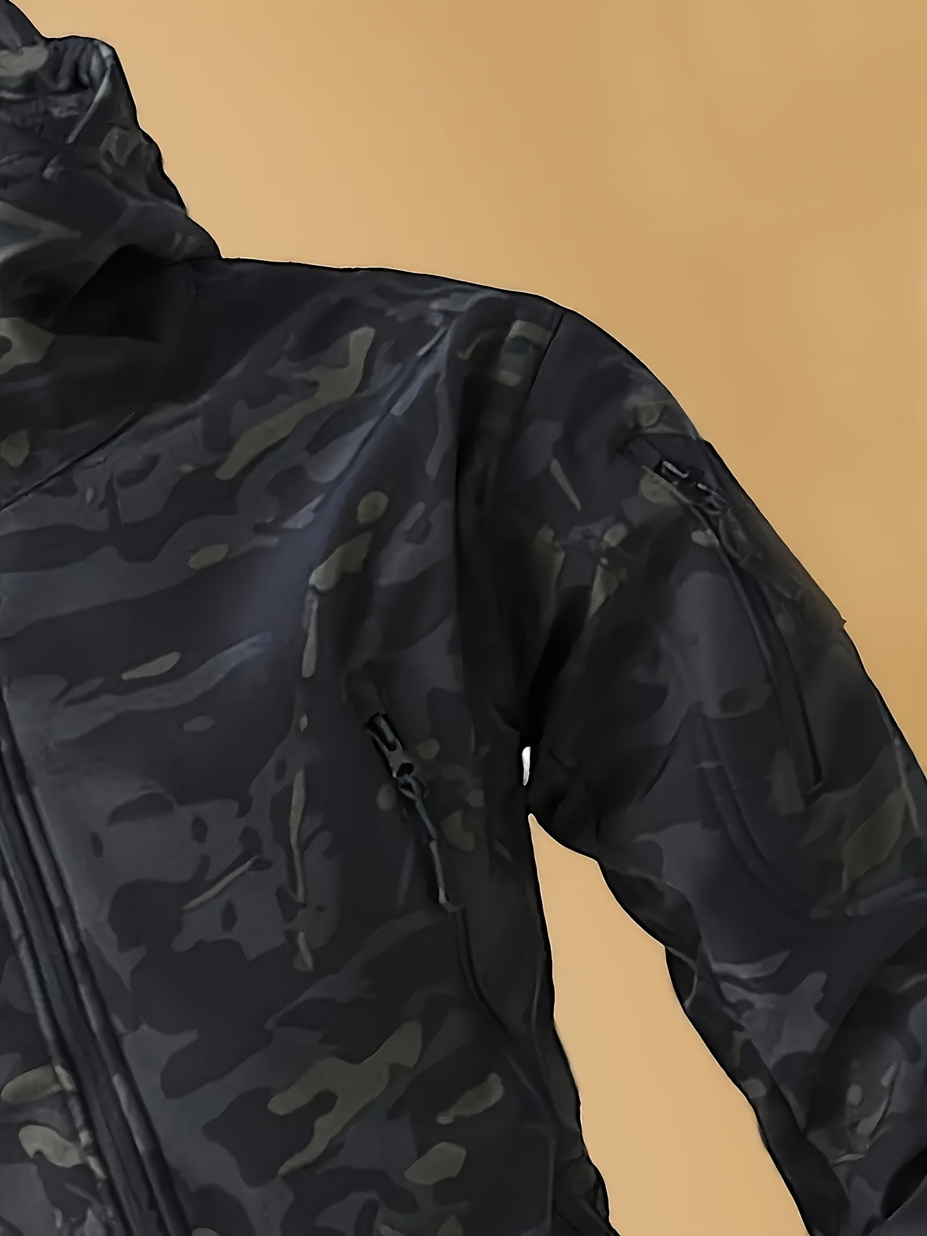 Men's Camo Softshell Jacket | Waterproof Hooded Outdoor Gear