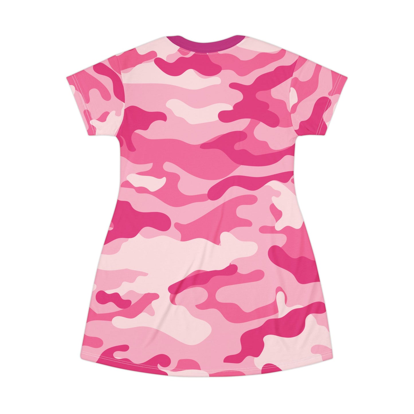 Camo T-Shirt Dress | Lavender Pink Camouflage