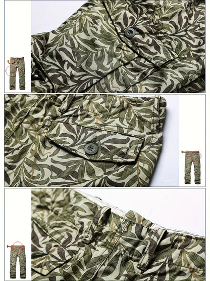 Men's Camo Cargo Pants | Grass Print