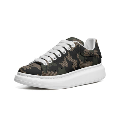 Oversized McQueen Sneakers | Military Green Camo