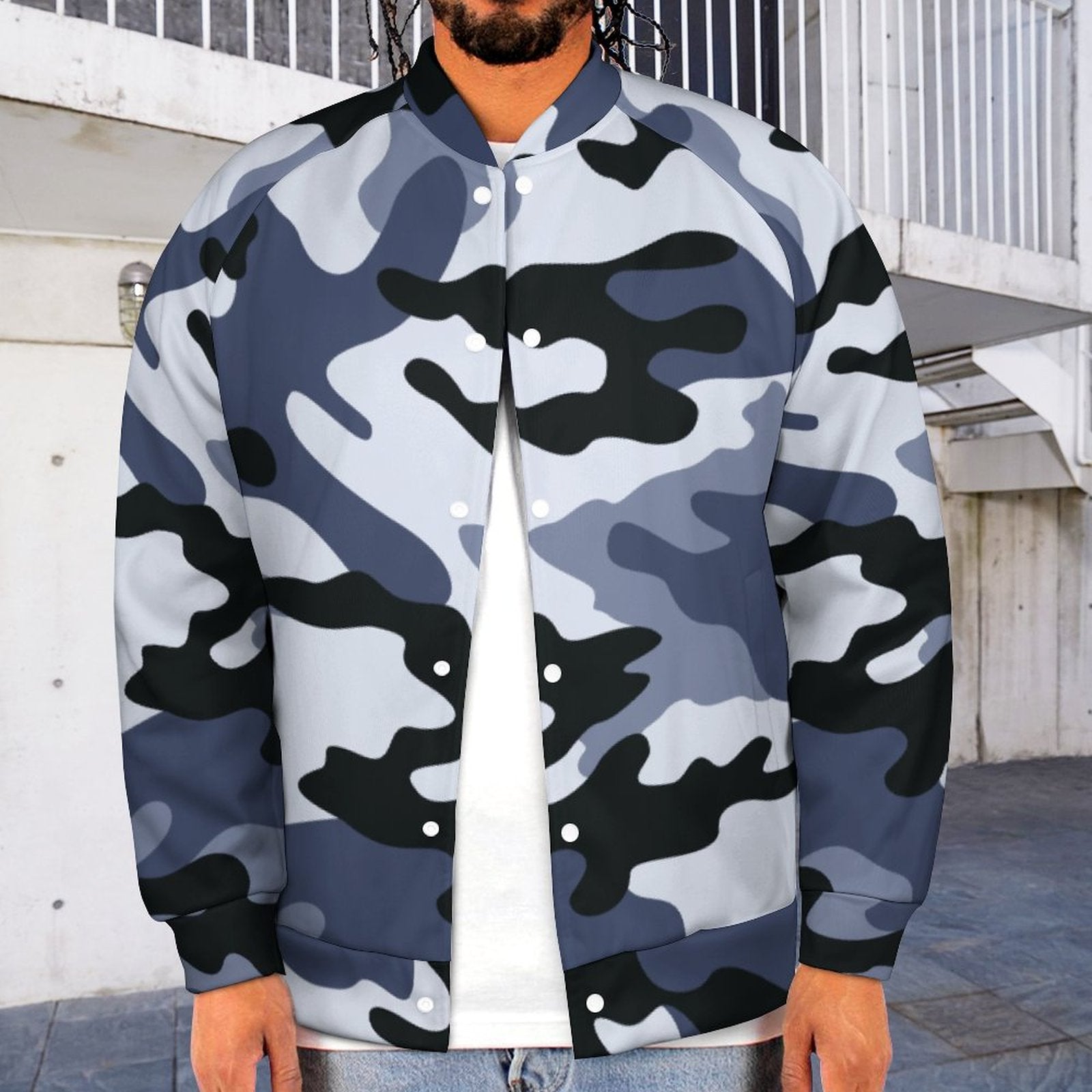 Men's Camo Jacket | Light Blue Camouflage