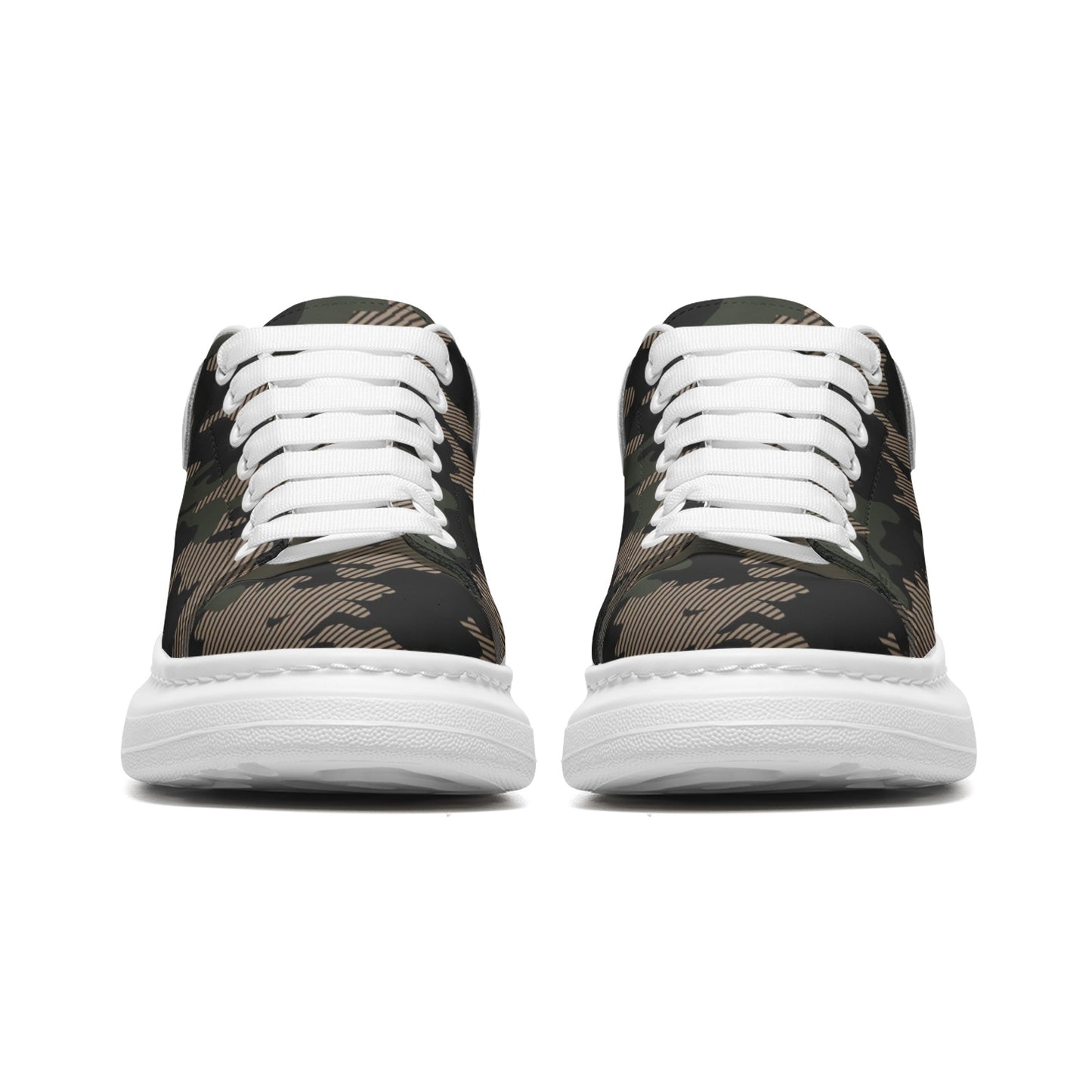 Oversized McQueen Sneakers | Military Green Camo