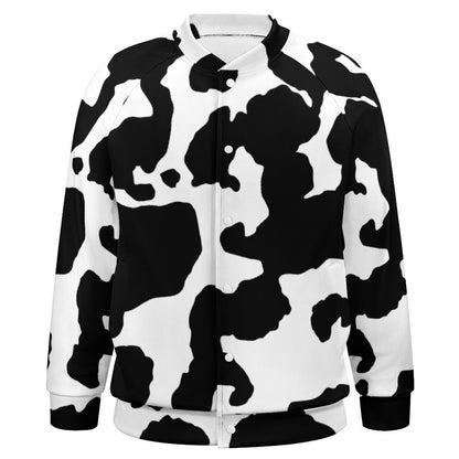 Men's Camo Jacket | Black & White Cow Camouflage