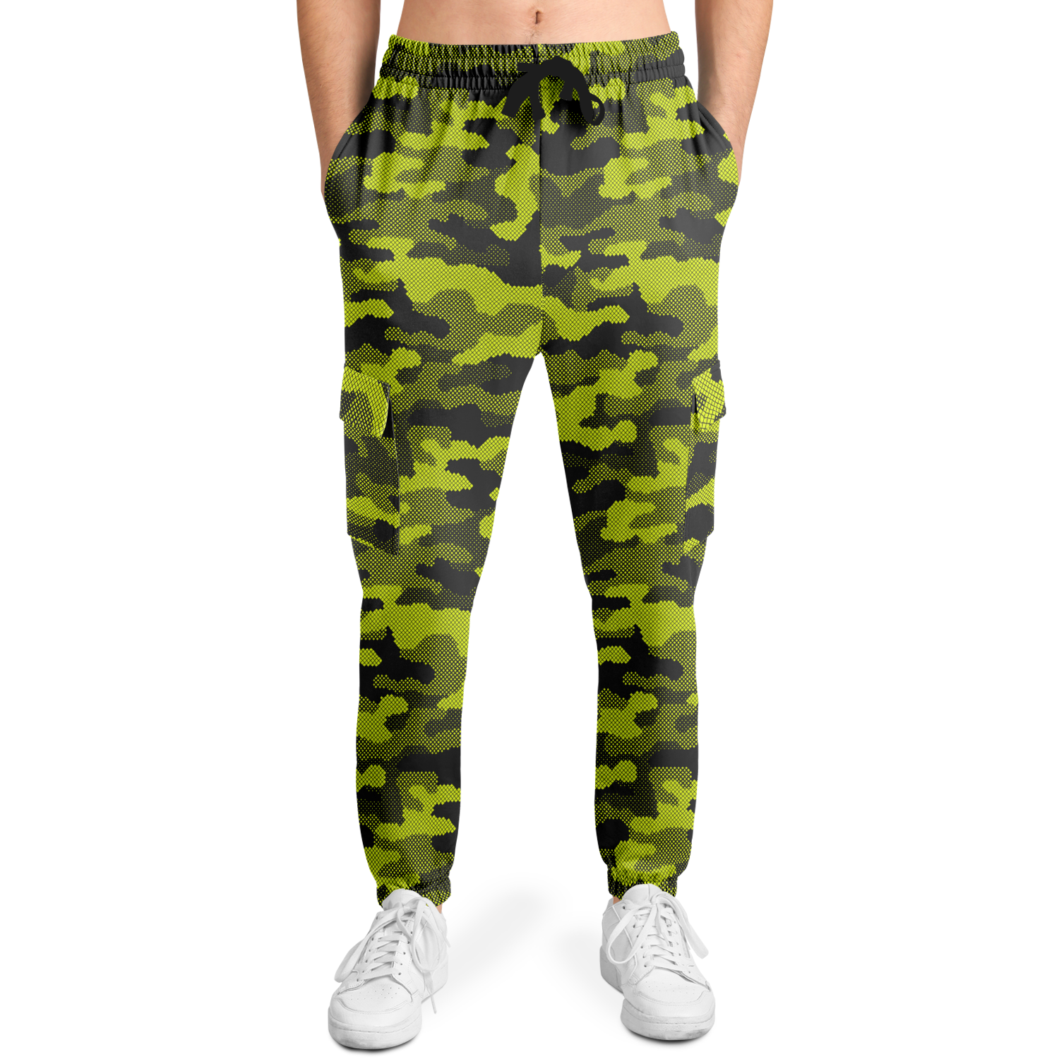 Green Dotted Camo Cargo Pants | Unisex