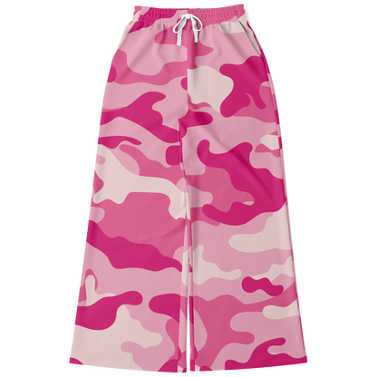 Camo Wide Leg Pants | Lavender Pink Camouflage