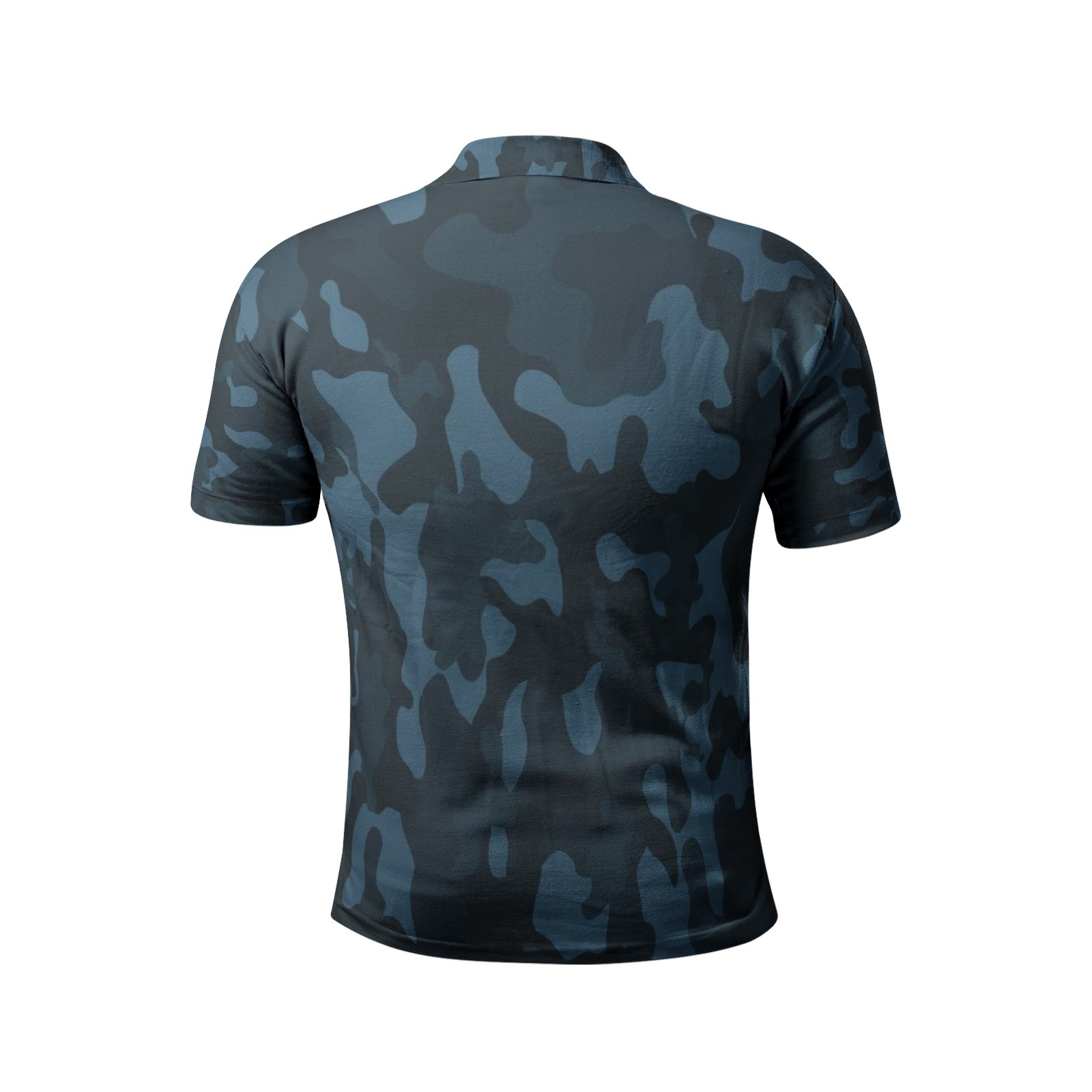 Men's Camo Golf Shirt | Dark Blue Camouflage