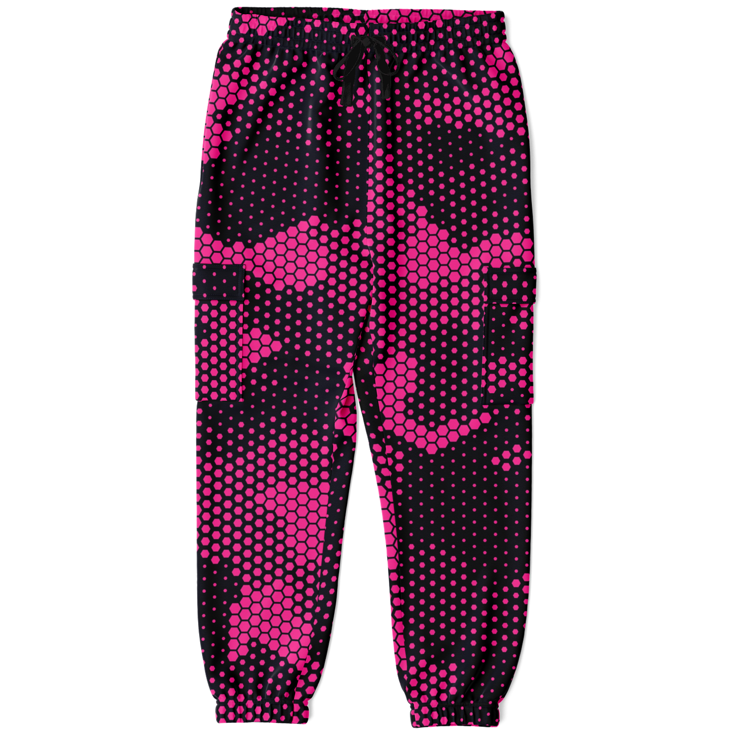 Camo Cargo Pants | Unisex | Pink Digital Dotted Hexagonal