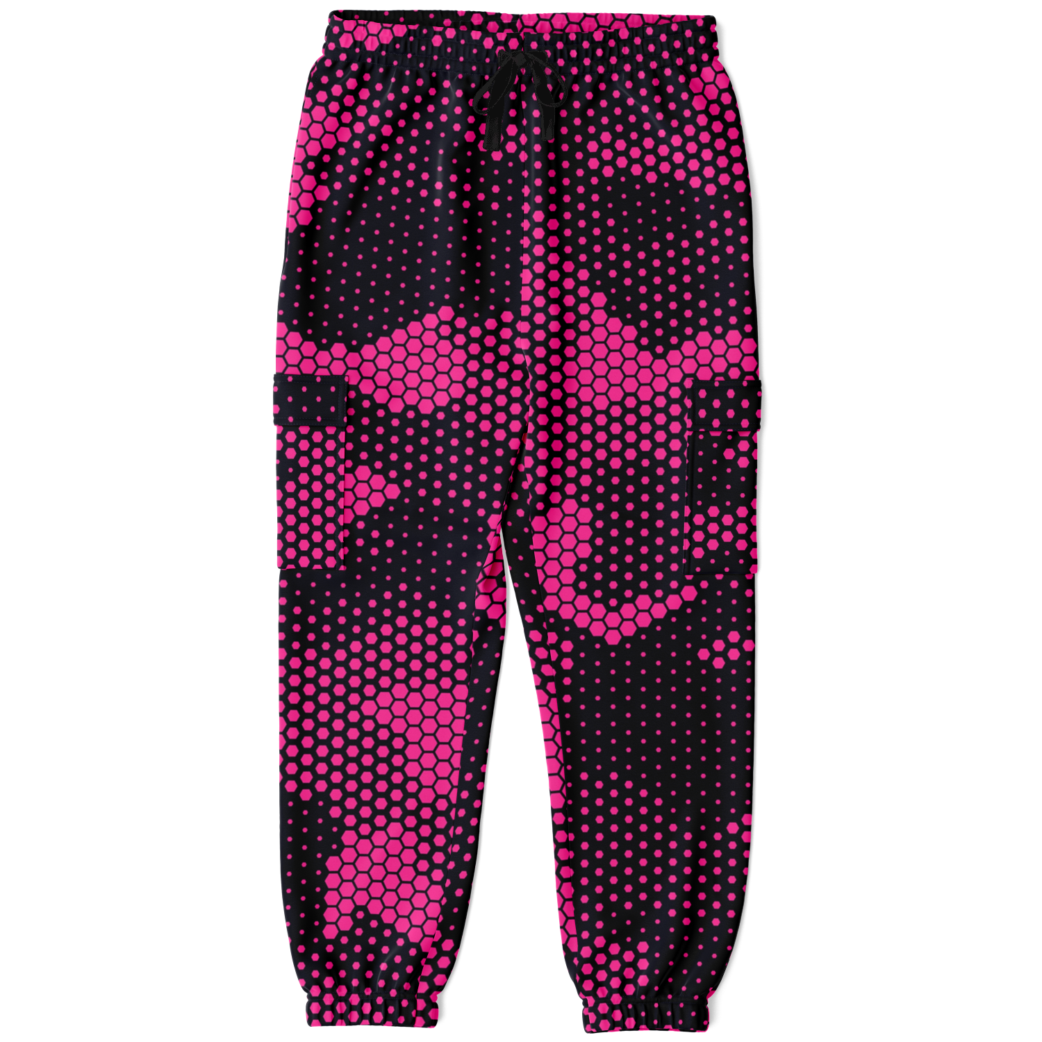 Camo Cargo Pants | Unisex | Pink Digital Dotted Hexagonal