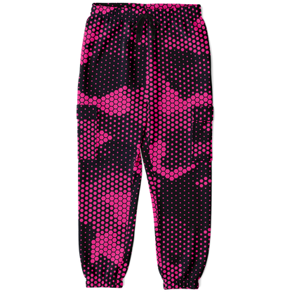 Camo Cargo Pants | Unisex | Pink Digital Dotted Hexagonal