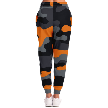 Camo Joggers | Unisex | Orange, Black & Gray