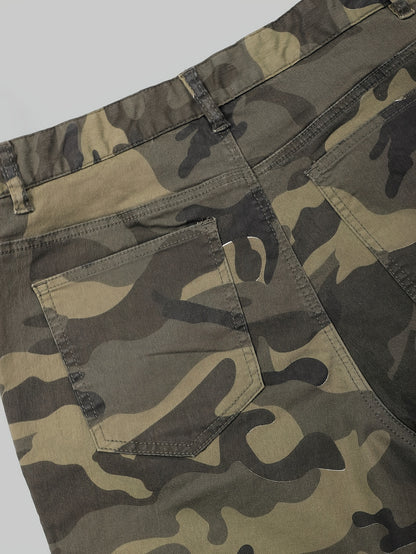 Men's Slim-Fit Camo Jeans | Stretch Denim, Casual Style