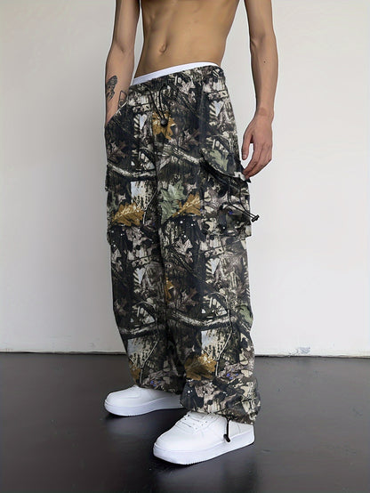 Men's Camo Cargo Pants | Loose Fit With Multiple Pockets