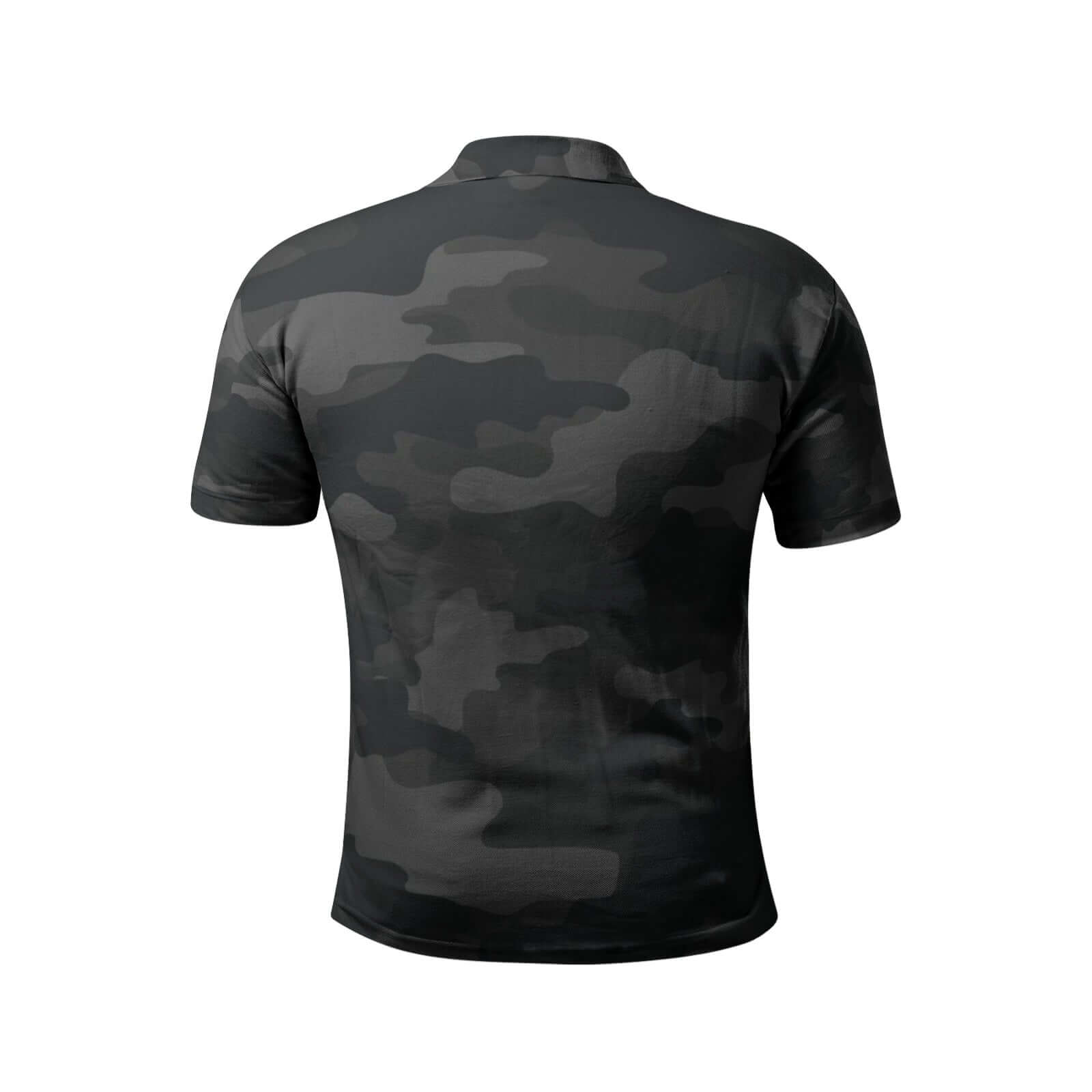 Camo Golf Shirt | Black Camouflage