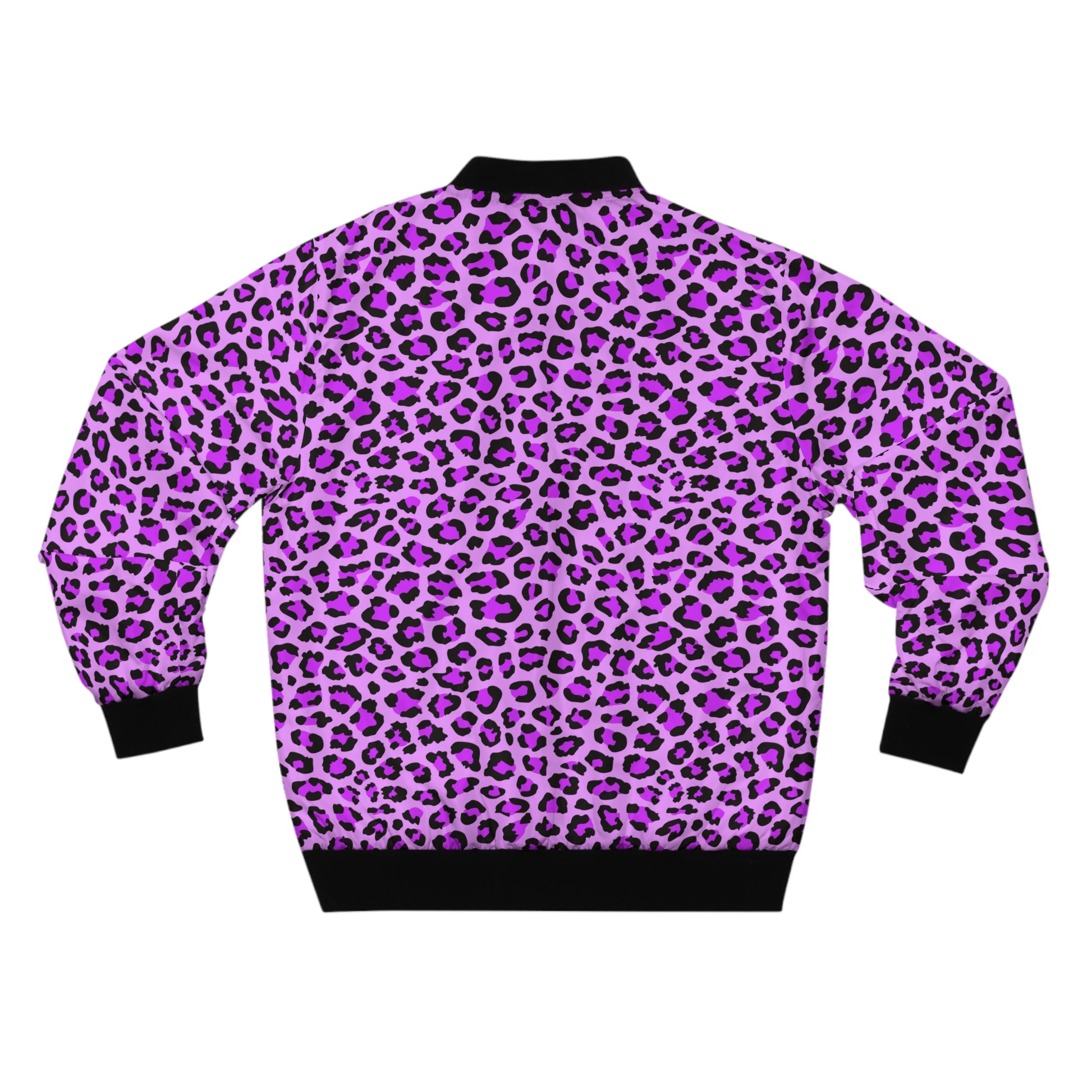 Leopard Jacket | Men's Classic Bomber | Purple, Blue and Black