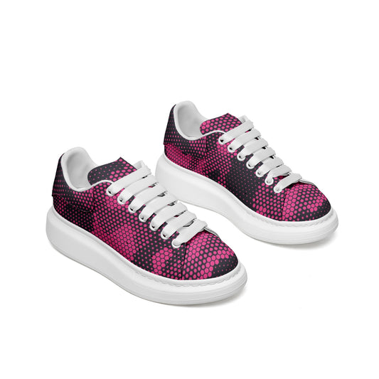 Oversized McQueen Sneakers | Pink Digital Camouflage